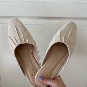 BRAND NEW: fancy slide shoes by Lulu’s. Size 8.5